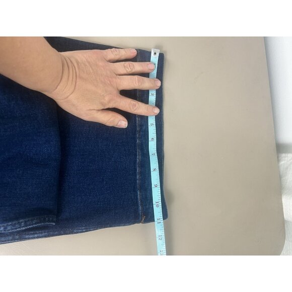 Maeve Anthropologie JeanS Women 32 TALL Colette High Rise Wide Leg Dark Denim - Picture 12 of 16